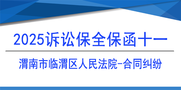 渭南市臨渭區(qū)人民法院,訴訟保全,財(cái)產(chǎn)保全
