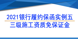 三級(jí)資質(zhì)履約保函,履約保函