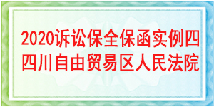 訴訟保全,財產(chǎn)保全,四川自由貿(mào)易區(qū)人民法院