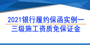 三級(jí)資質(zhì)履約保函,履約保函